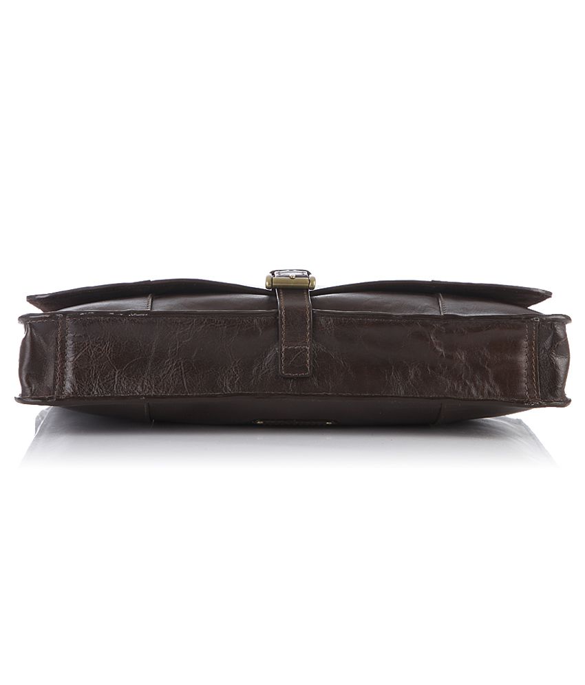 Hidesign Maverick 01 Brown Leather Briefcase - Buy Hidesign Maverick 01 ...