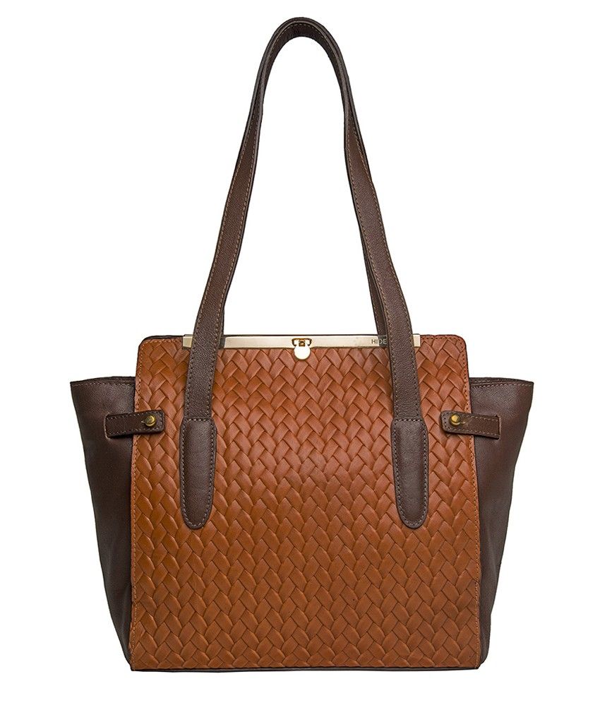 hidesign tan leather bag