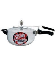 Chinar Silver Aluminium Contura Deluxe Pressure Cooker - 3 Litre
