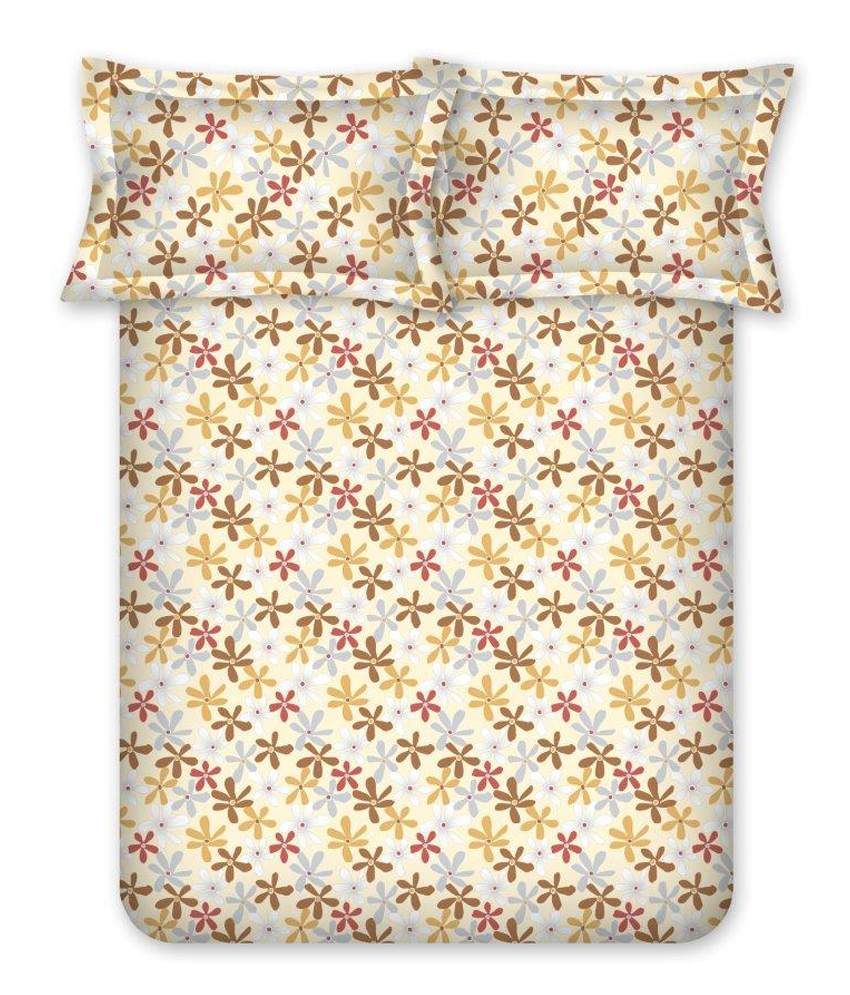 Bombay Dyeing Camellia White Double Bedsheet With 2 Pillow Covers Buy