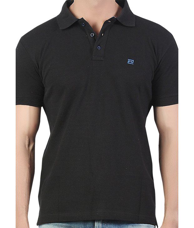 black polo t shirt for men