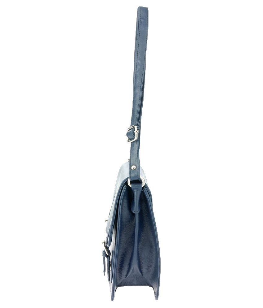 royal blue matty sling bag