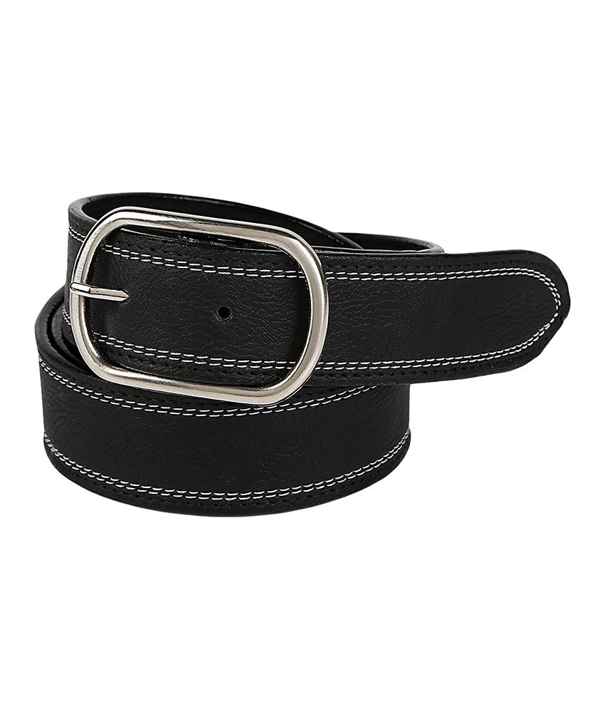 Allura Black Non Leather Belts Pack of 2: Buy Online at Low Price in ...