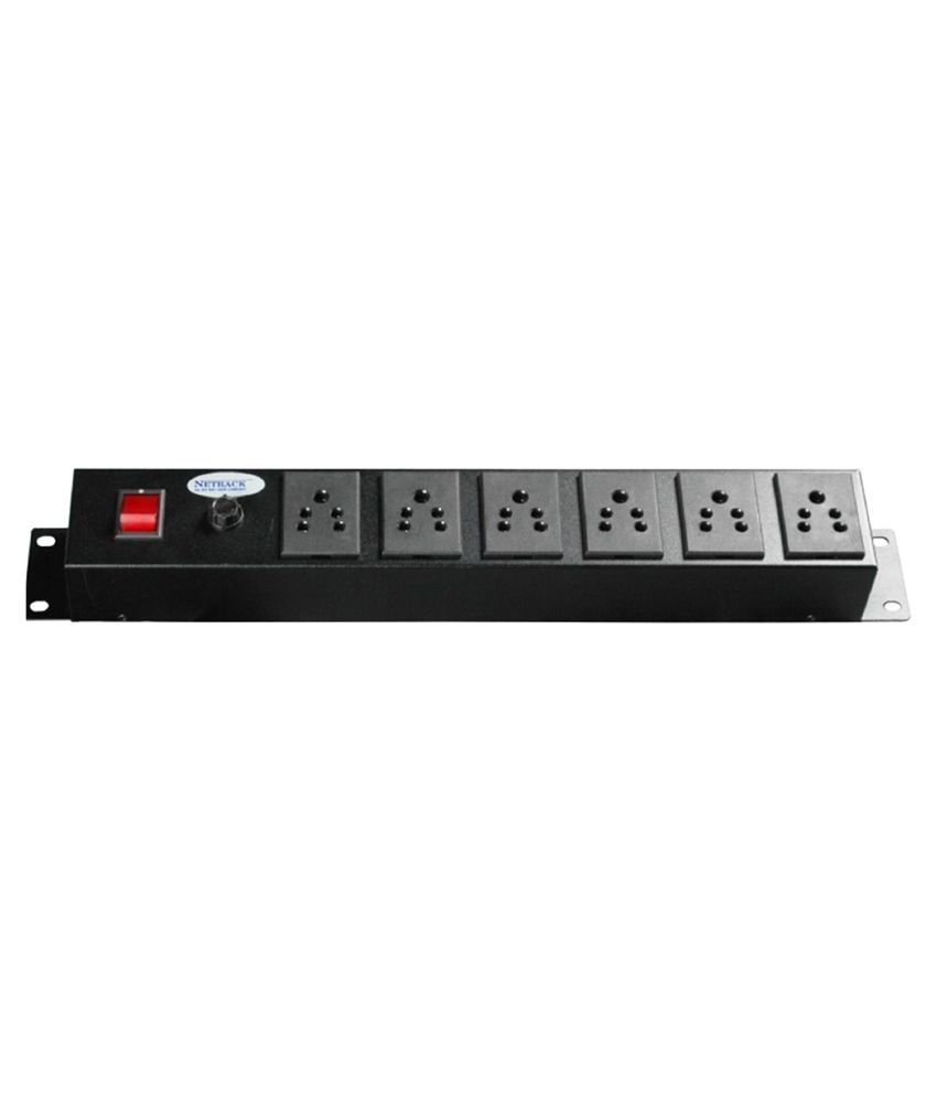 Buy NetRack Power Distribution Unit 6 Socket 5A Indian Round Pin Online ...