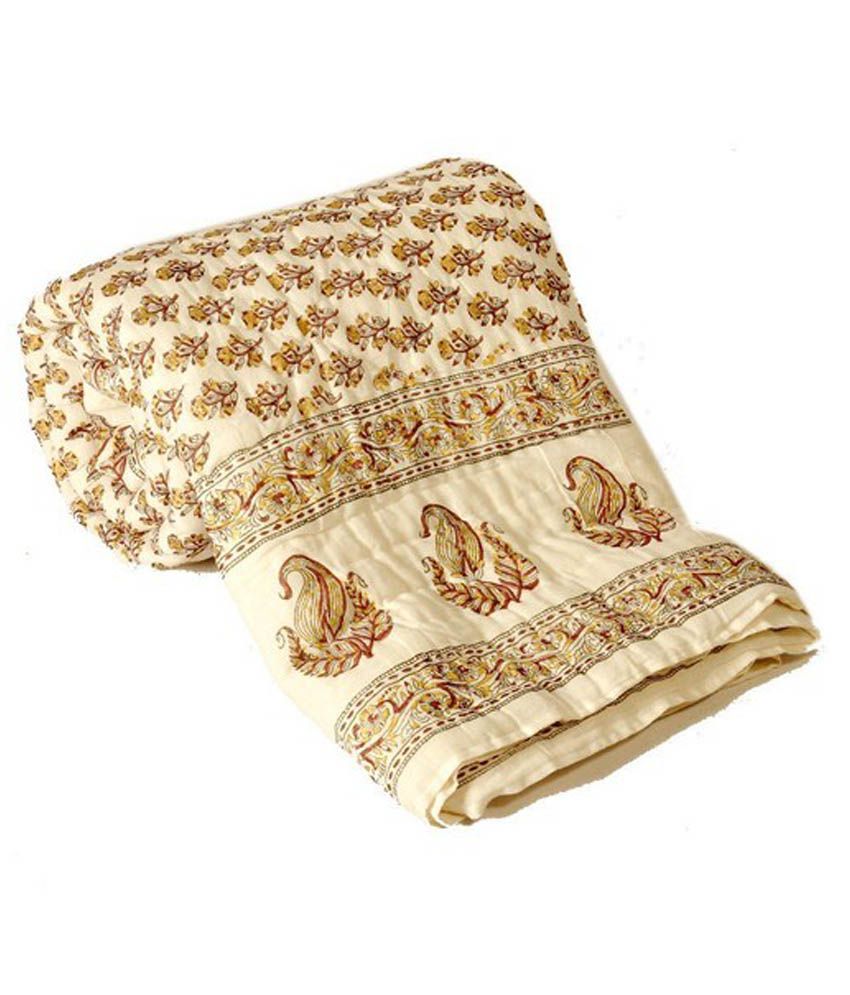 Sovam International Indian Quilt, Razai, Jaipuri Razai, Blanket