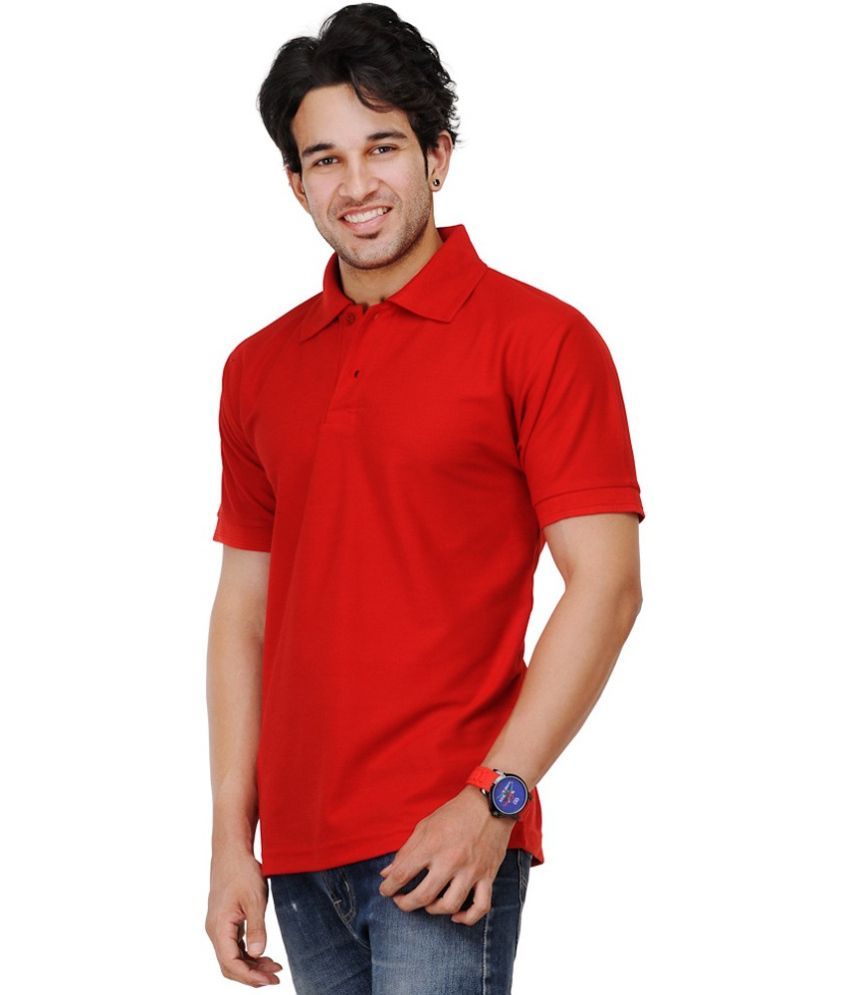 Tirupur Export Garments Red Cotton Polo T-Shirt - Buy Tirupur Export ...