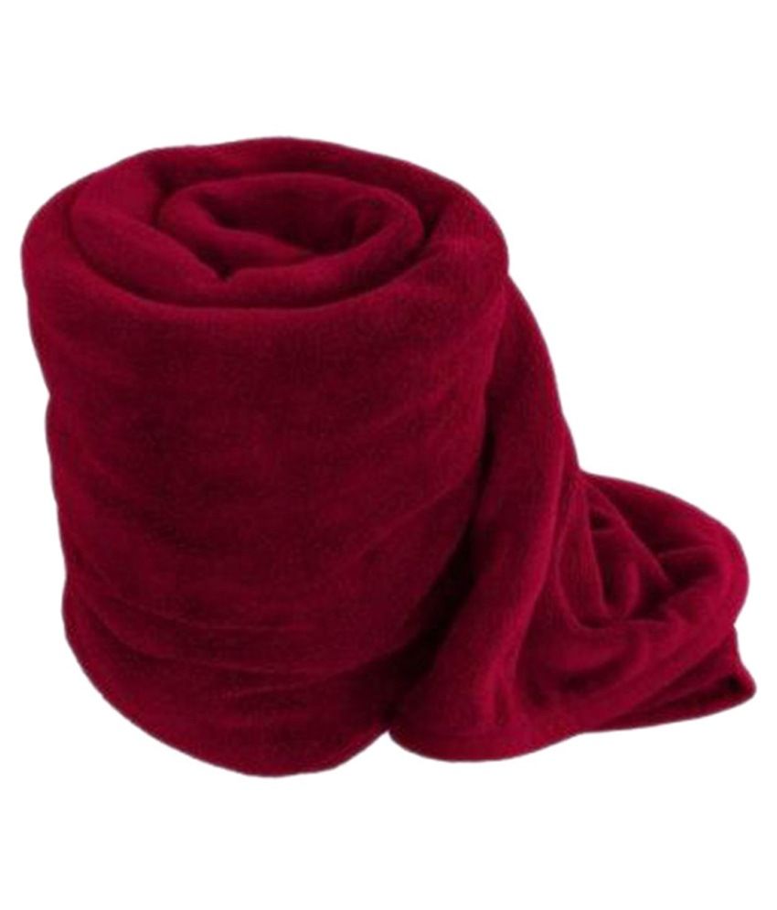 Elegance Red Polyester Single Blanket Buy Elegance Red Polyester Single Blanket Online at Low