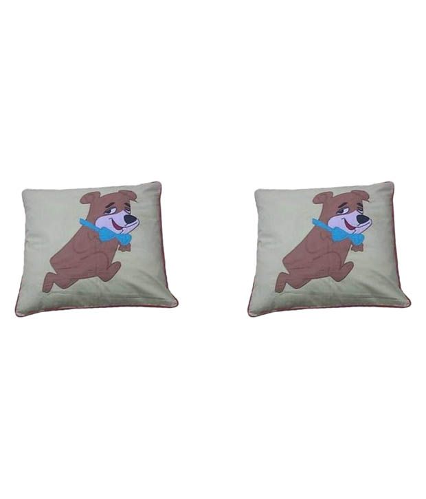     			Hugs'n'Rugs Cotton Cushion Covers Pack of 2 (40 x 40 cm ) 16 x 16