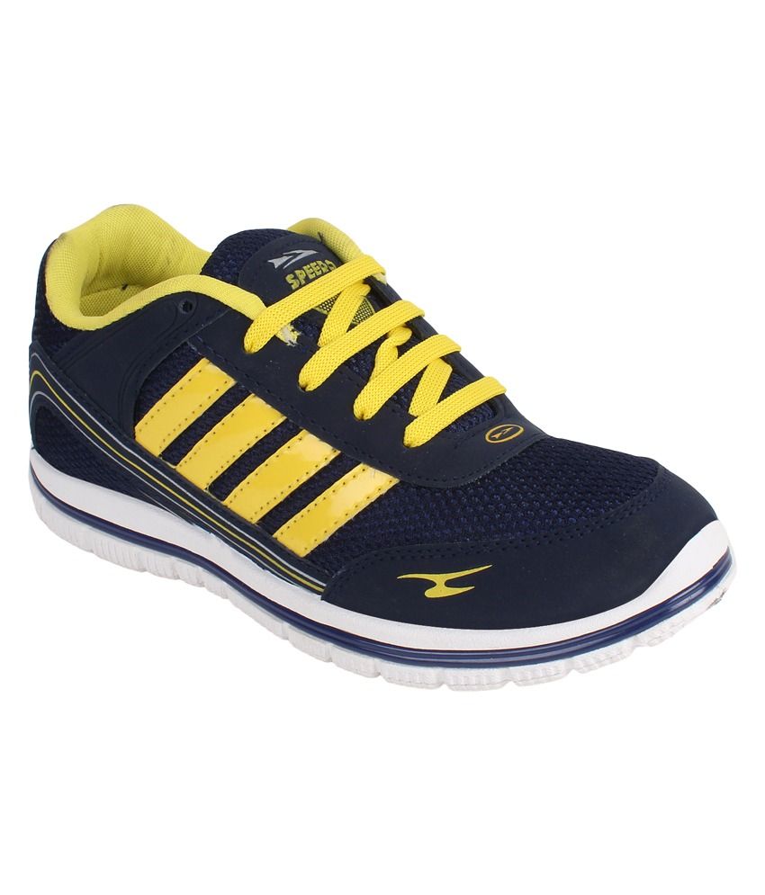 ISports Speedo Blue Yellow Sport Shoes Buy ISports Speedo Blue