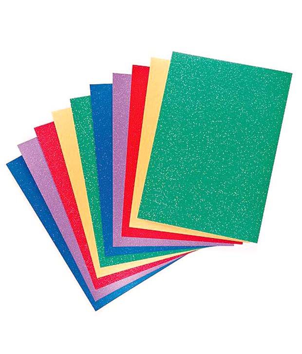     			Atanands Self-adhesive A4 Glitter Paper Sheets - Pack Of 10