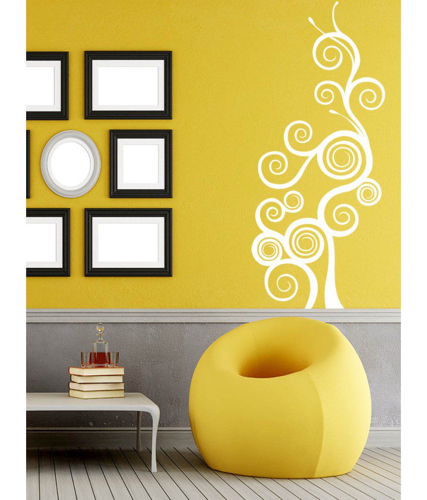 Trends On Wall White PVC Wall Sticker - Buy Trends On Wall White PVC Wall  Sticker Online at Best Prices in India on Snapdeal