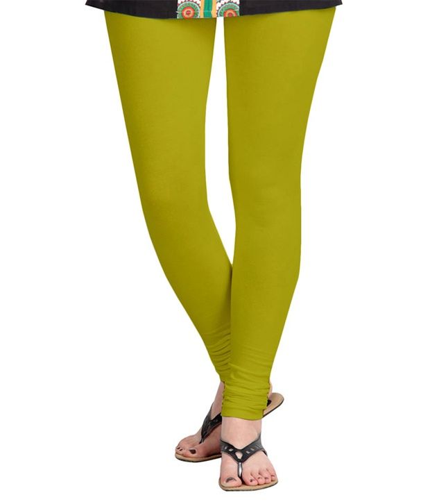 Aannie Womens Cotton Slim Fit Pure White & Khaki Leggings Combo Pack Of