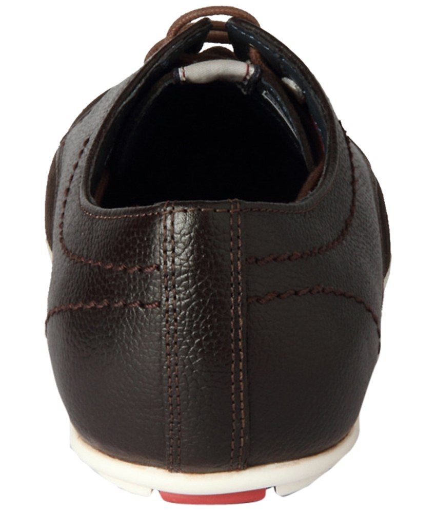 allen solly brown formal shoes