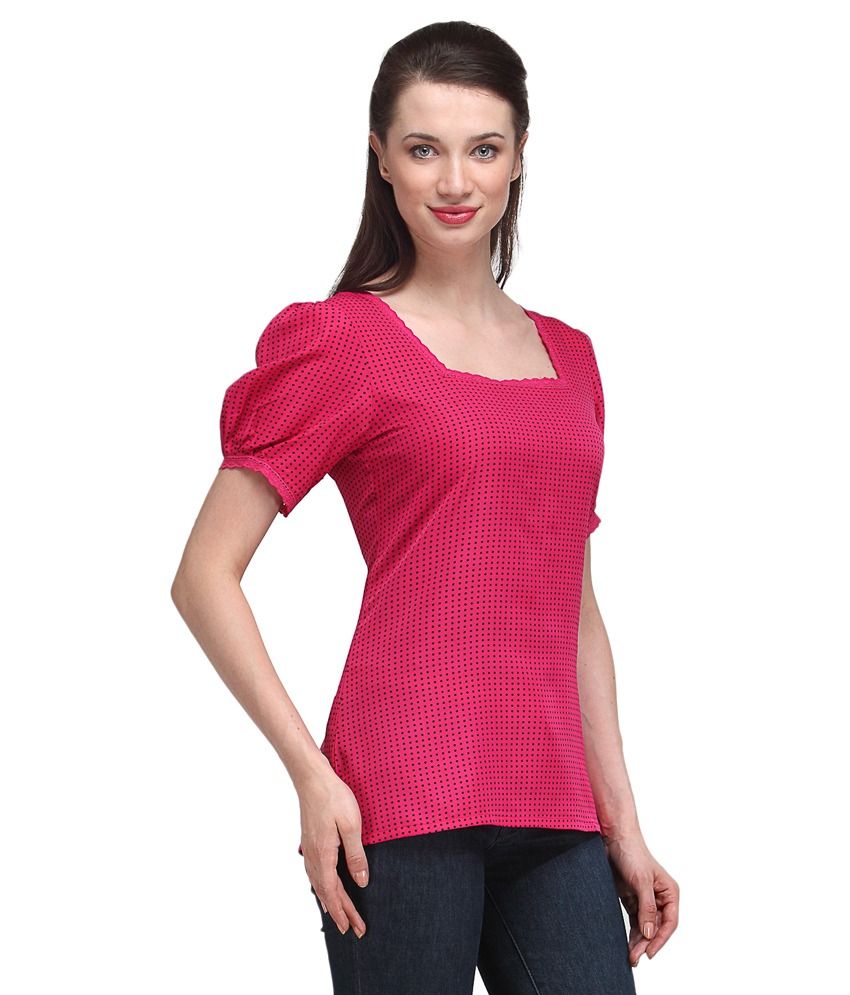 pink crepe blouse