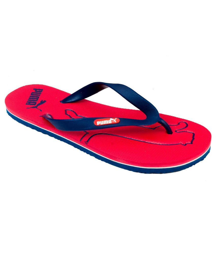 Puma Red Slippers Price in India- Buy 