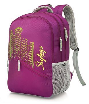 skybags purple backpacks
