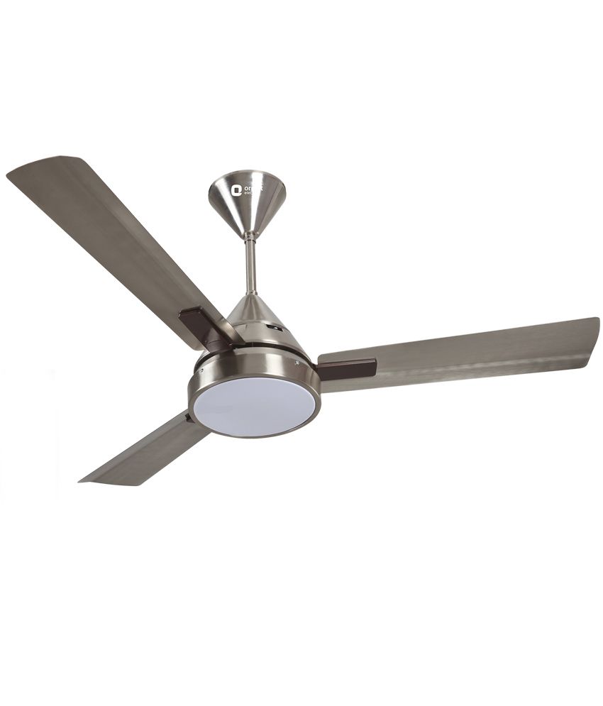 Orient Electric 48 Spectra Pewter Finish Ceiling Fan Light Grey