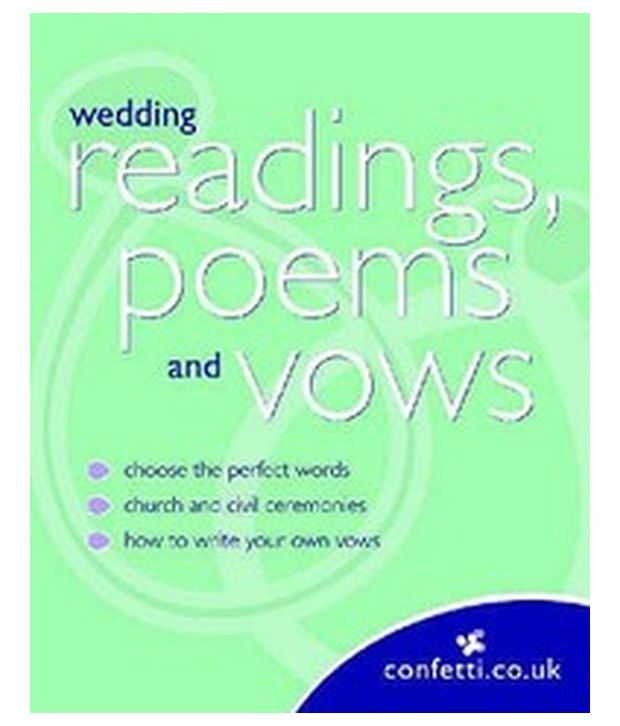 Wedding Readings Poems And Vows Buy Wedding Readings Poems And