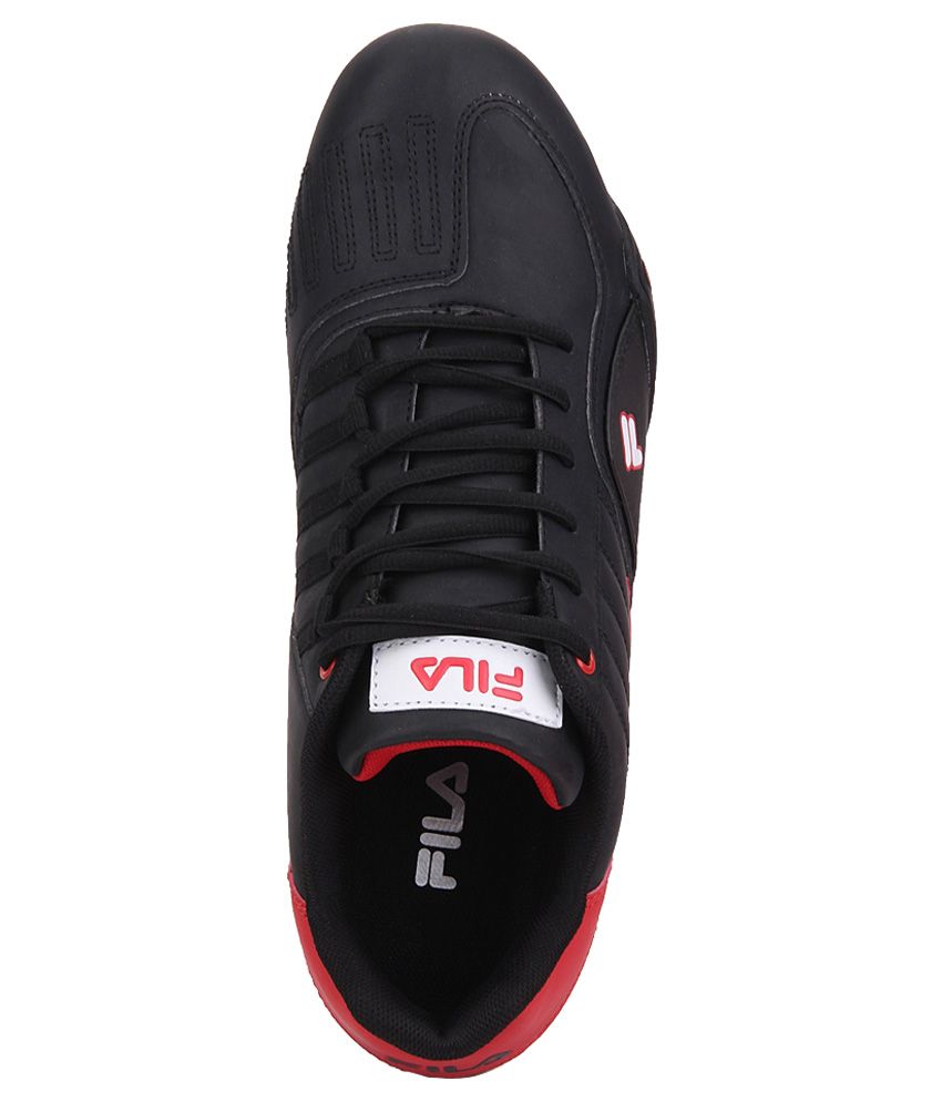 fila black casual shoes