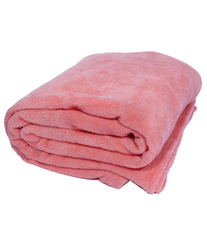 Surhome Pink Polyester Coral Blanket - Buy Surhome Pink Polyester Coral ...