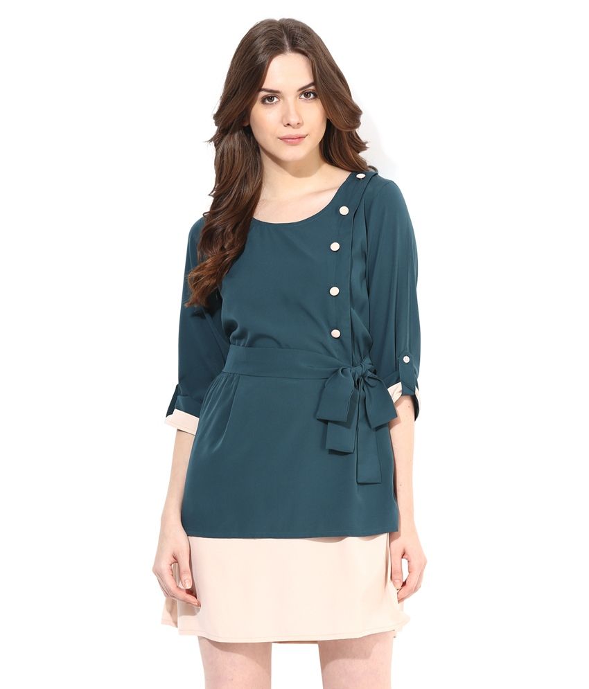 Abiti Bella Green Polyester Dresses Buy Abiti Bella Green Polyester