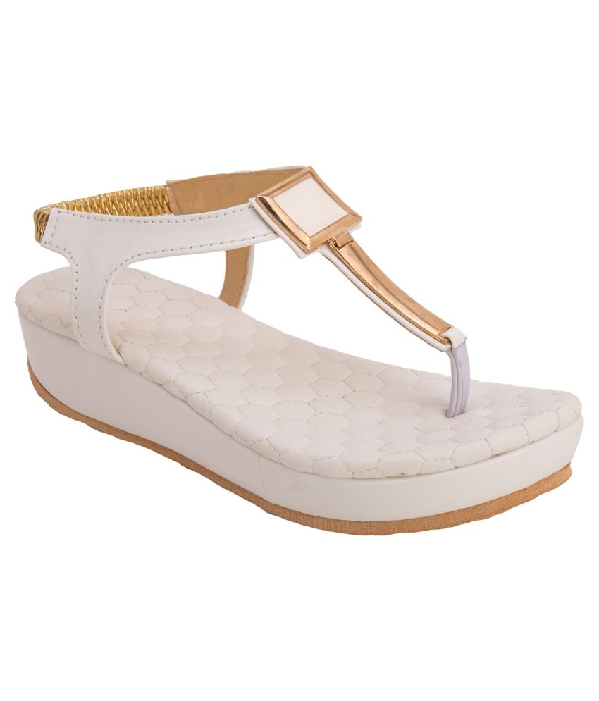 Cute Fashion White Heeled Sandals Price in India- Buy Cute Fashion ...