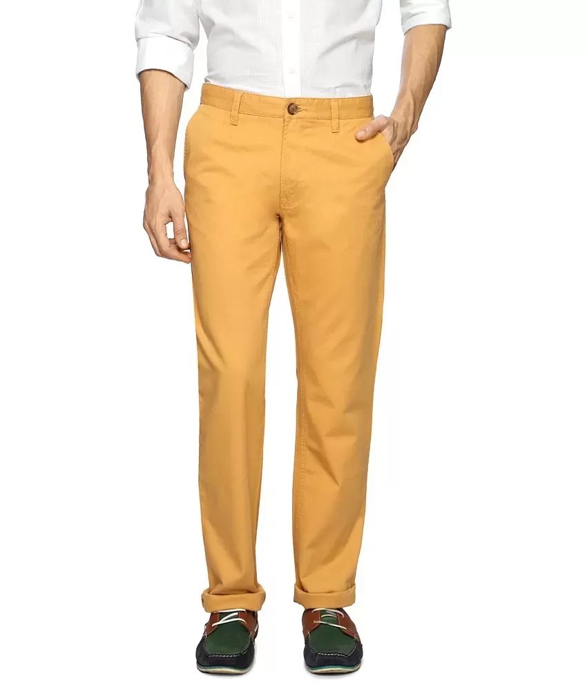 Peter England Warm Blue Slim Fit Trousers