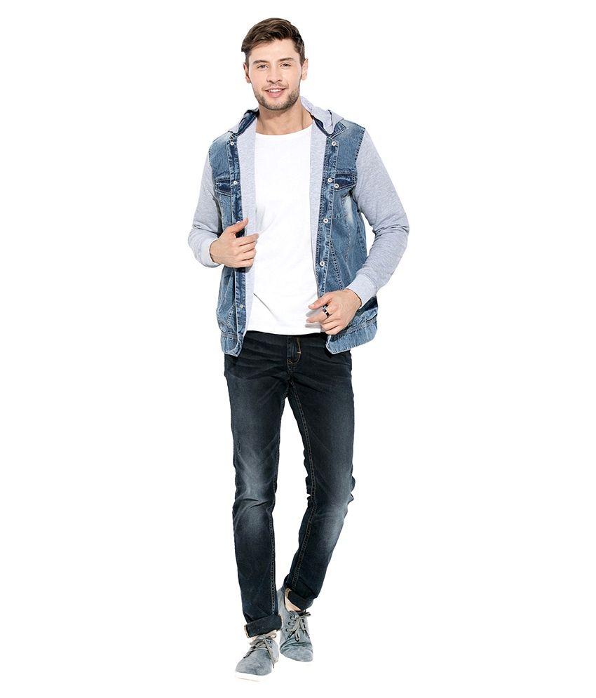 mufti blue denim jacket