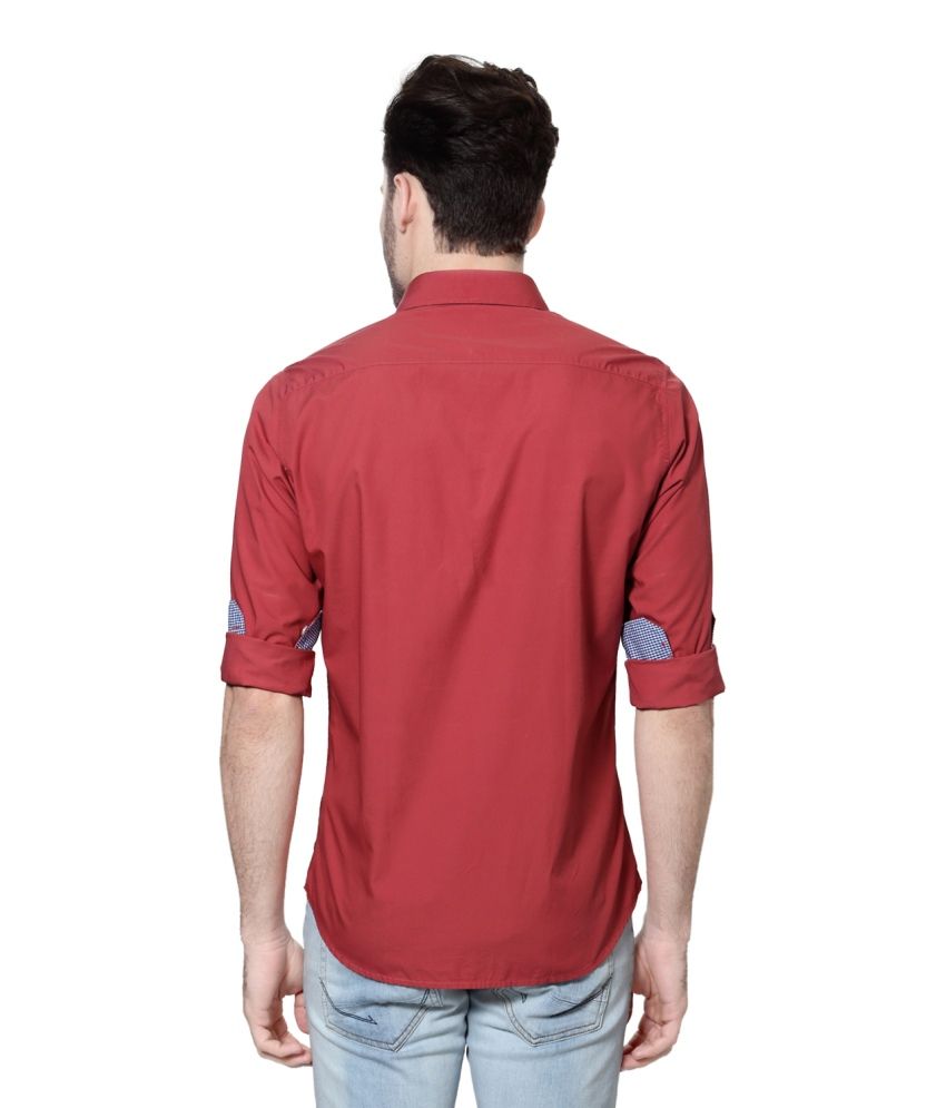 van heusen red tshirt