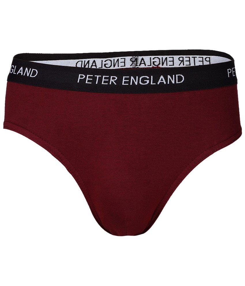 Peter England Red Brief for Men Buy Peter England Red Brief for Men