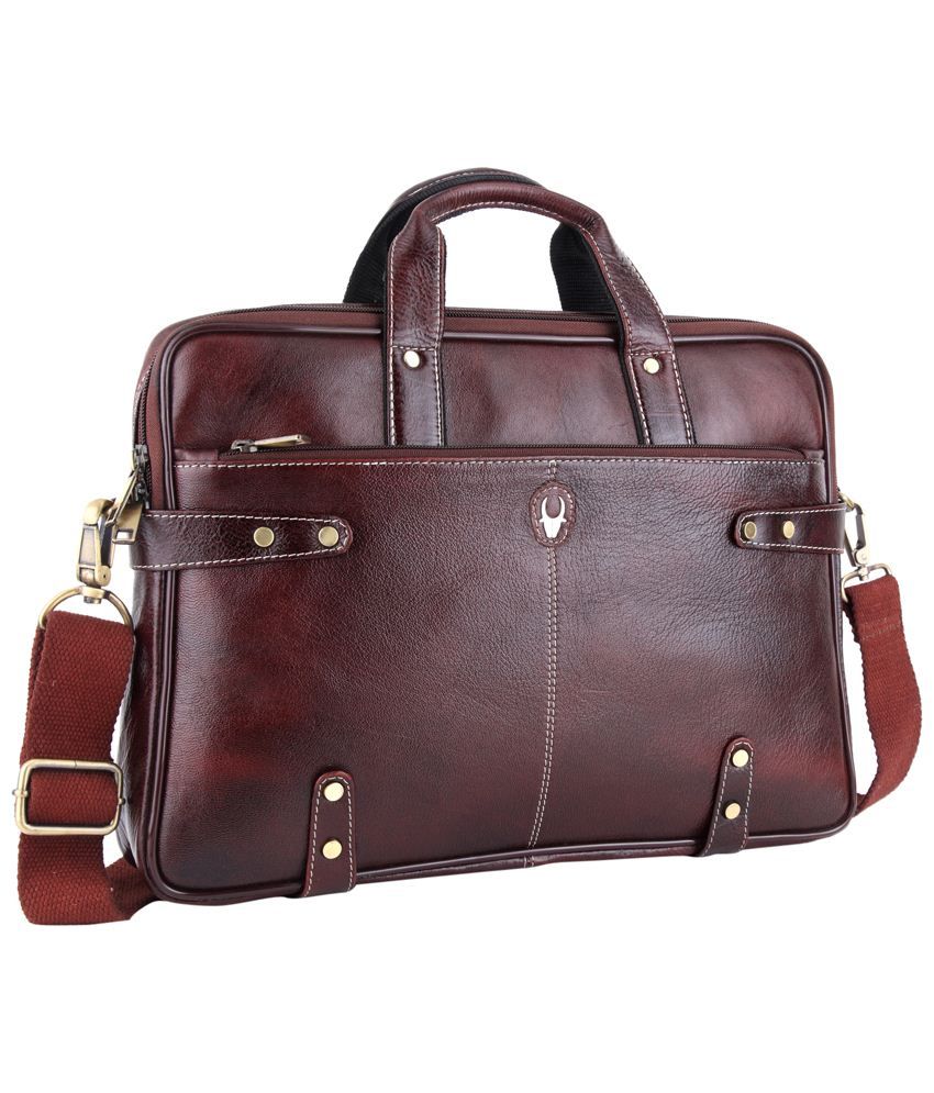 WildHorn Brown Leather Messenger Bag - Buy WildHorn Brown Leather Messenger Bag Online at Low ...