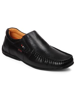 red chief black formal shoes price