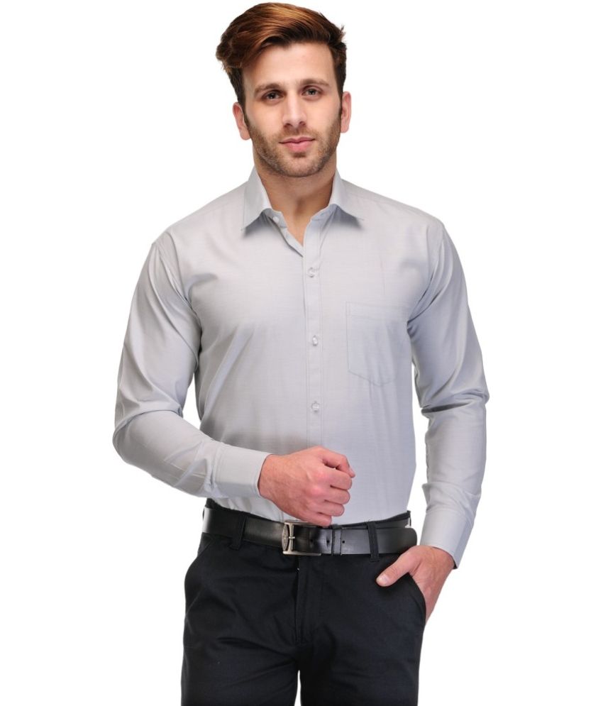 Casanova Grey Formal Shirt - Buy Casanova Grey Formal Shirt Online at ...