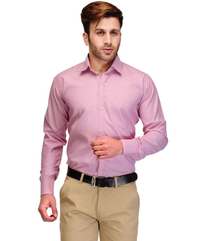 Casanova Pink Formal Shirt - Buy Casanova Pink Formal Shirt Online at ...