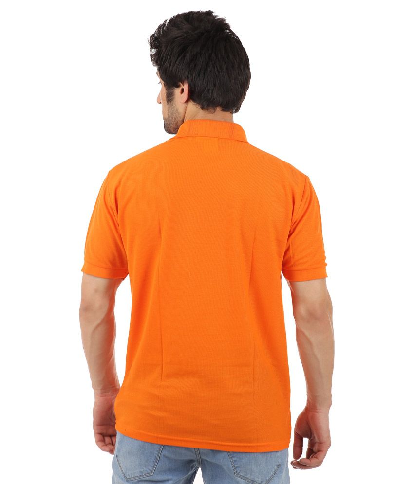 Dfnk Atlanta Black and Orange Cotton Blend Polo T-Shirts - Combo of 2 ...