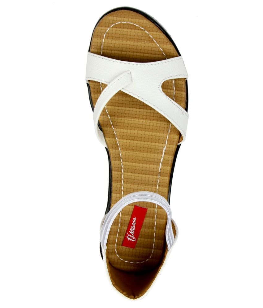 DIDI White Flat Sandals by Miss KG | Sandals, Womens sandals flat, Flat sandals