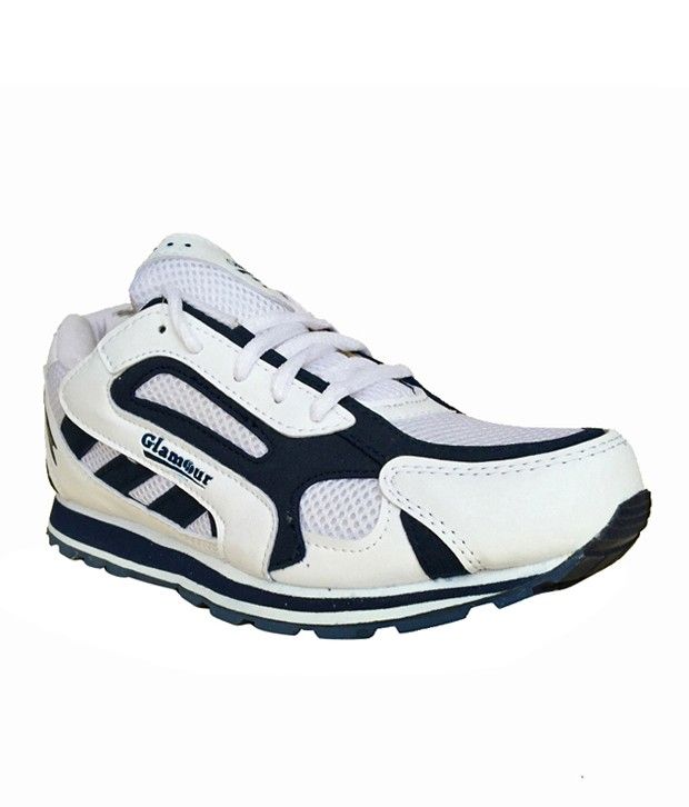 Glamour White Sports Shoes - Buy 