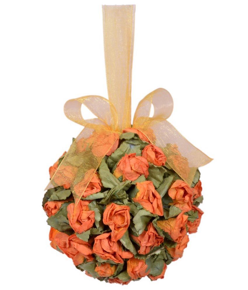 Ramesh Flowers Orange Dried Flower With Hanger Buy Ramesh Flowers Orange Dried Flower With