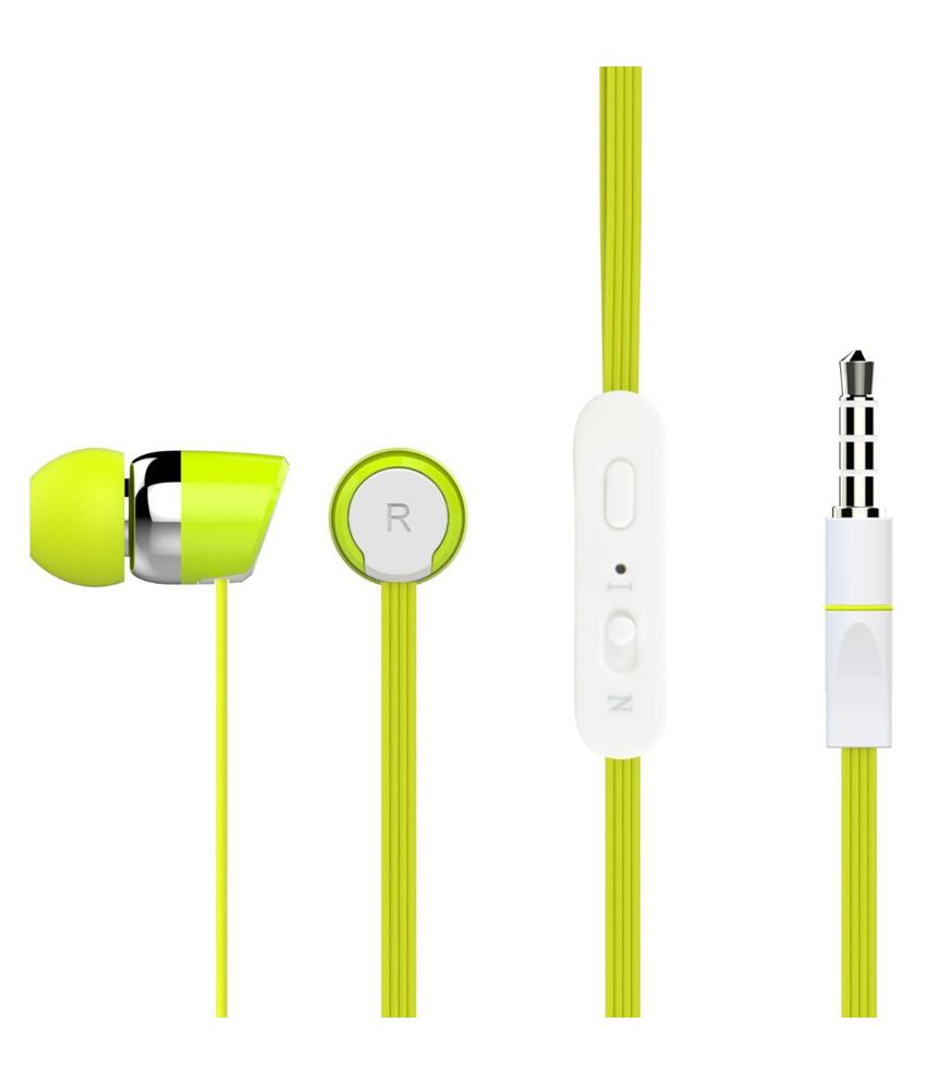 Candytech Hfs20green In Ear Wired Earphones With Mic Green Buy