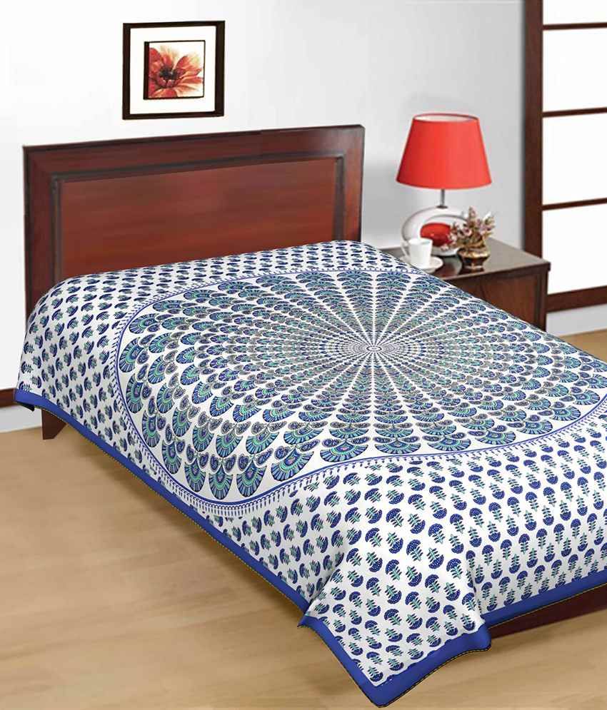 Dnf Multicolour Cotton Single Bed Sheet Pack Of 2 Buy Dnf Multicolour