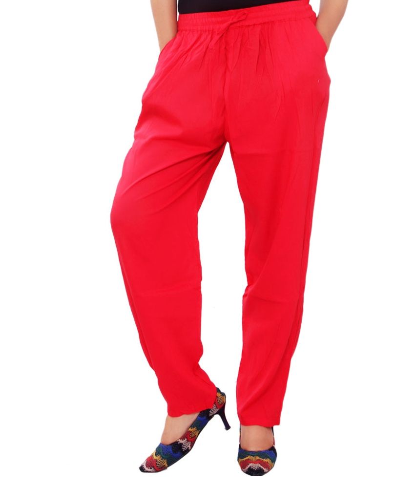 rayon trousers for ladies