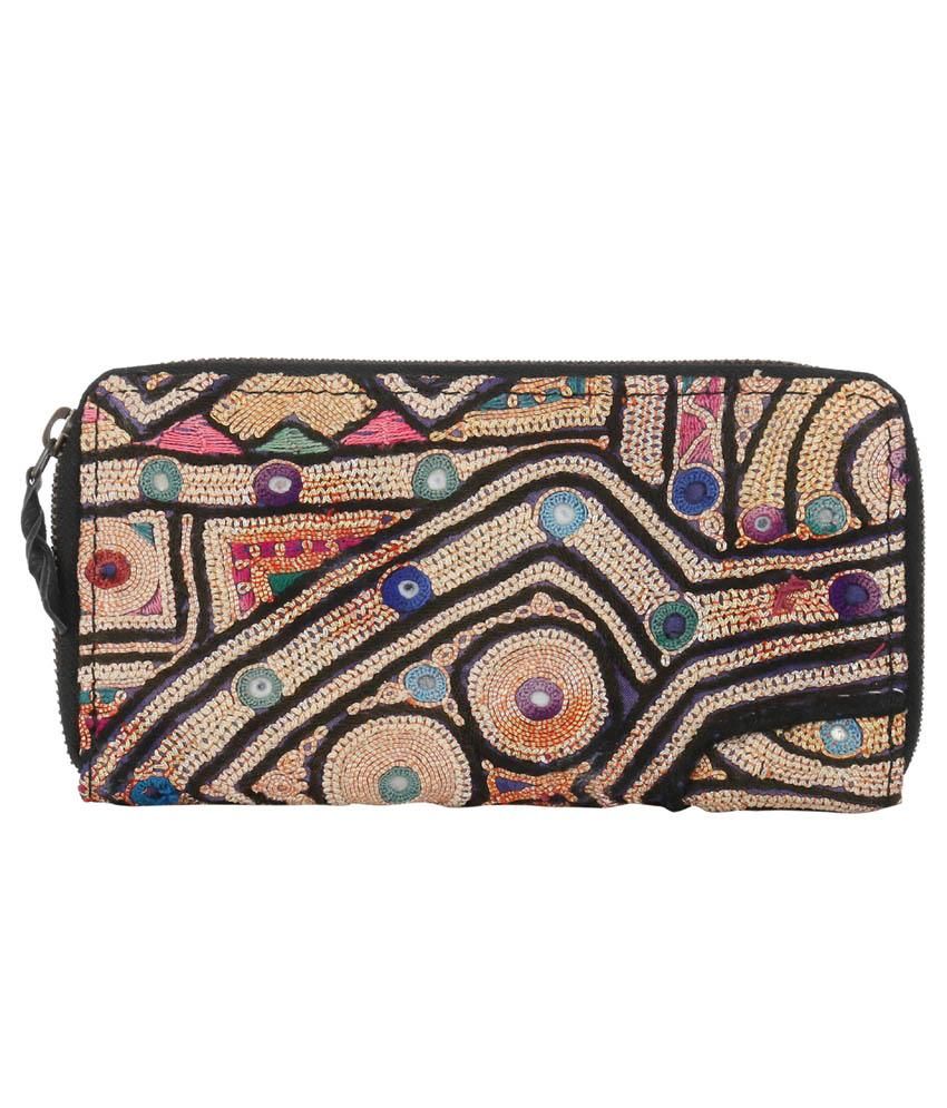 Buy Rajrang Multicolor Cotton Clutch Bag at Best Prices in India - Snapdeal