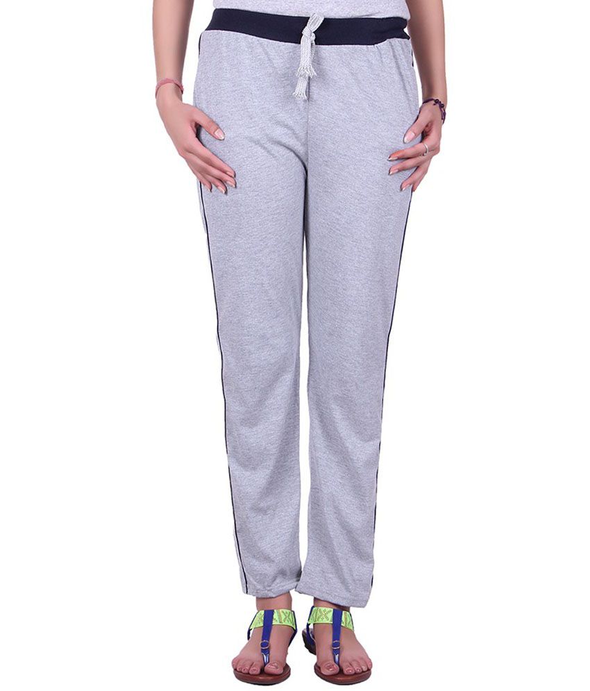 Buy DFH COTTON GREY WOMEN TRACK PANT Online at Best Prices in India ...