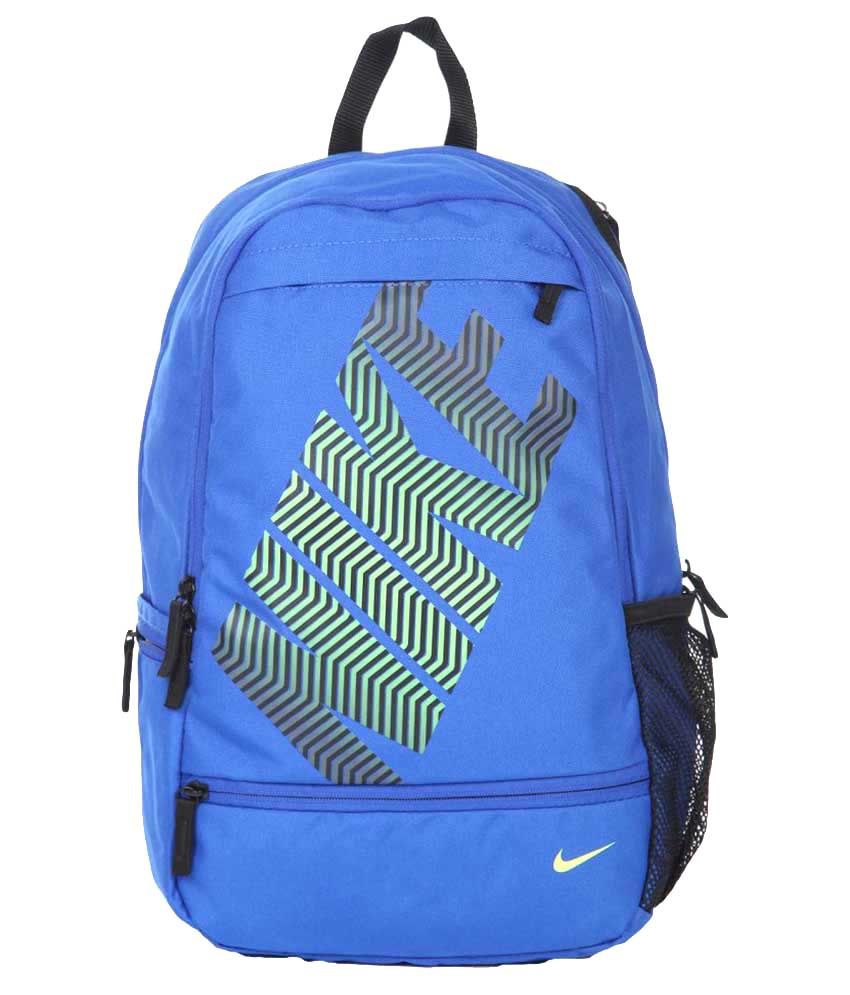 Nike Blue Polyester Backpack - Buy Nike Blue Polyester Backpack Online at Best Prices in India ...