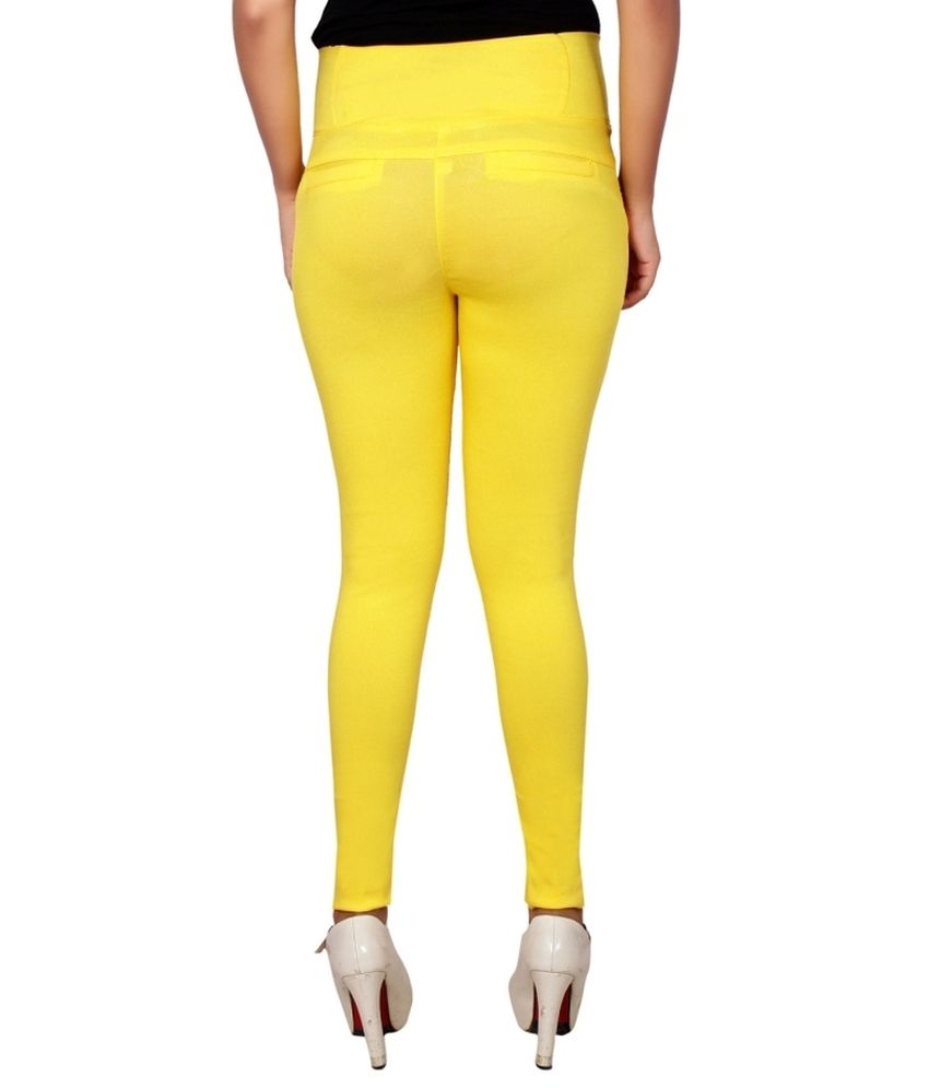 yellow jeggings