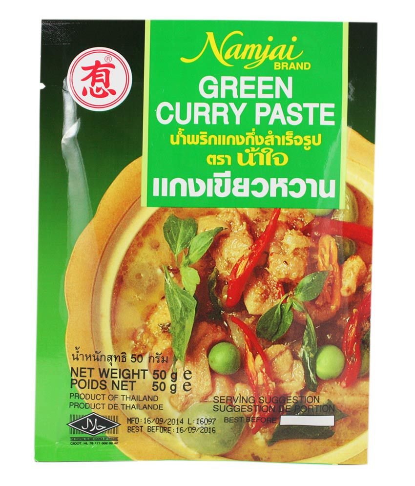 Namjai Green Curry Paste 50gm - Pack of 5: Buy Namjai Green Curry Paste