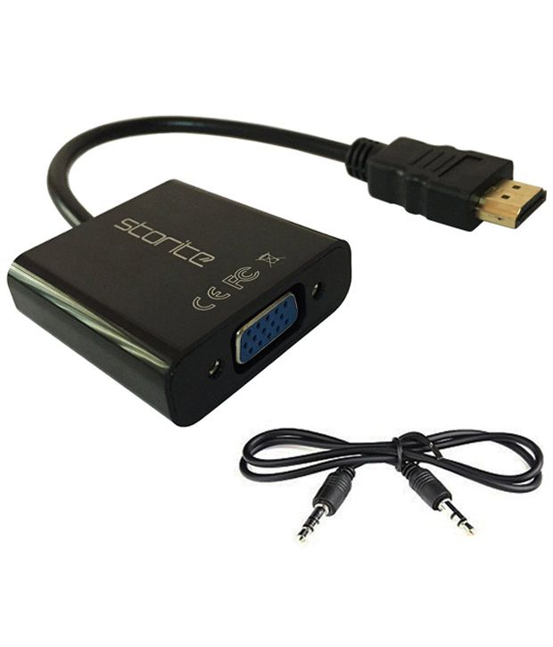     			Storite HDMI Male To VGA 1080P With Audio HD Video Cable Converter Adapter