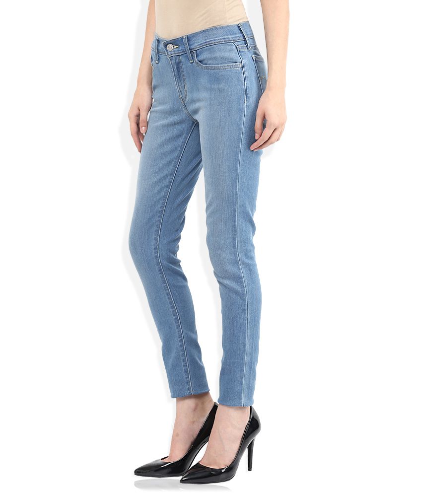 Levis Blue Skinny Fit Jeans - Buy Levis Blue Skinny Fit Jeans Online at ...