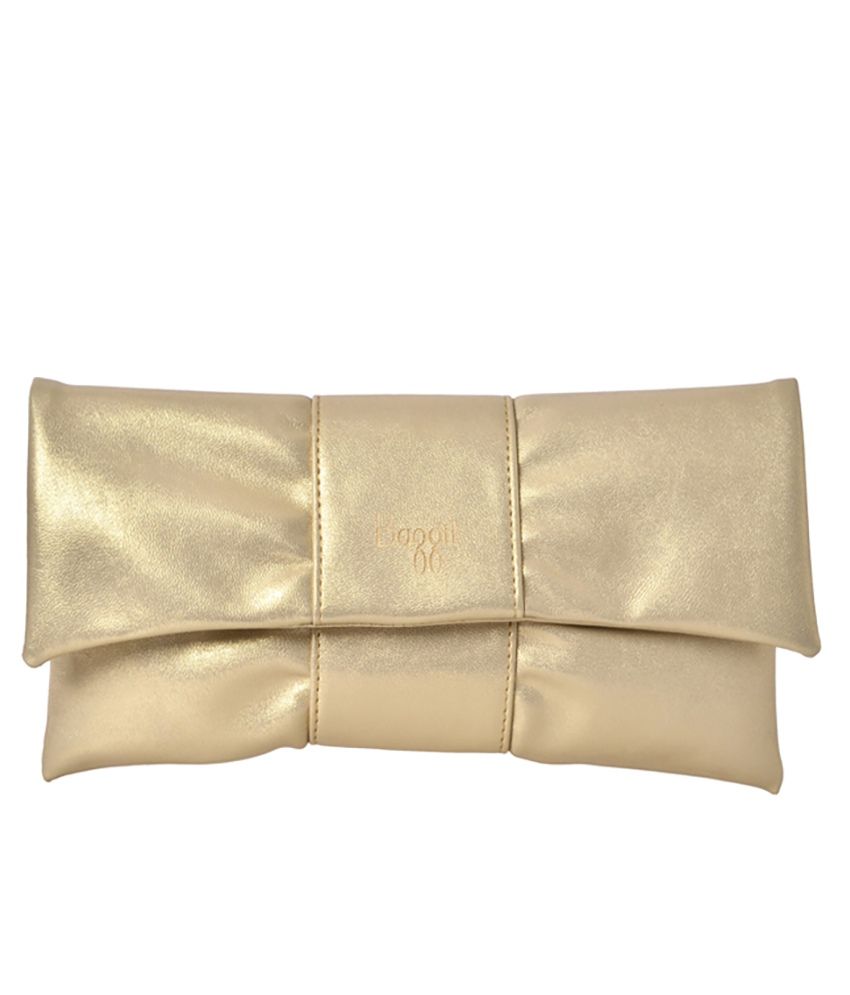 baggit golden clutch