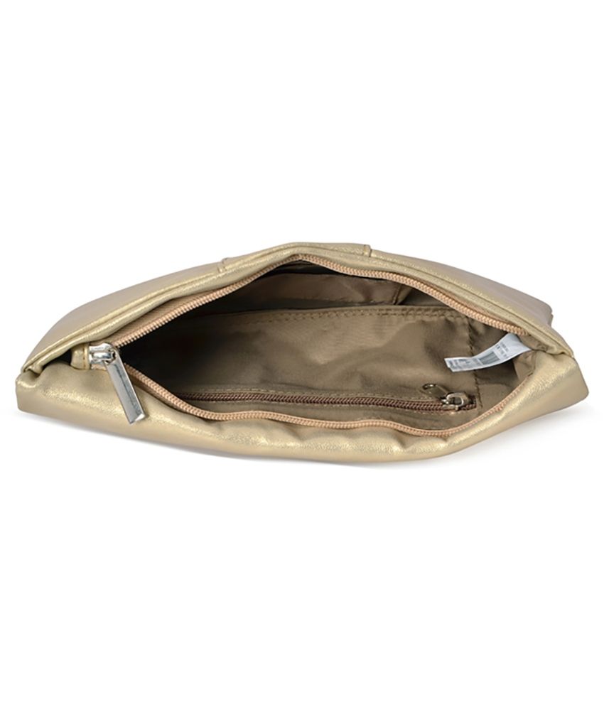 baggit golden clutch